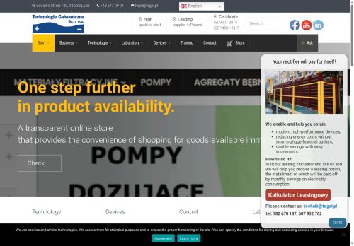 „TECHNOLOGIE GALWANICZNE” SPÓŁKA Z OGRANICZONĄ ODPOWIEDZIALNOŚCIĄ